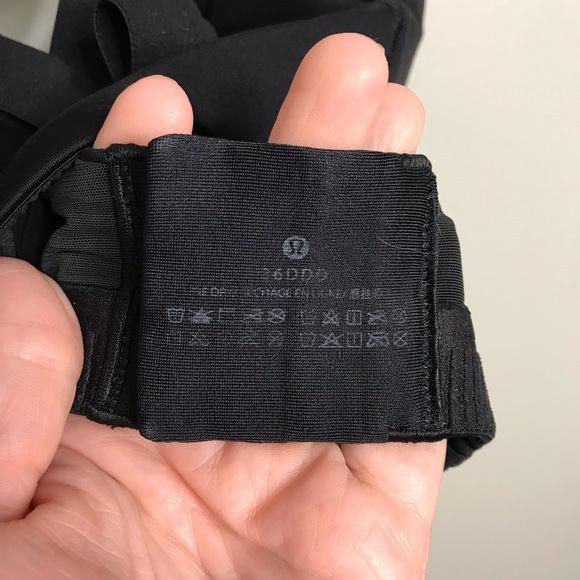 Lululemon Enlite weave back Sports Bra Black 36 DDD - Picture 4 of 4
